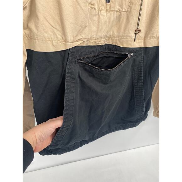 Dravus Jacket Mens Anorak Pullover 1/4 Zip Hooded Coat Kangaroo Pouch M - Picture 3 of 10